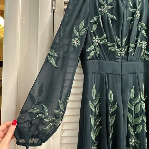 BHLDN Belize dress in green - Picture 7 of 16